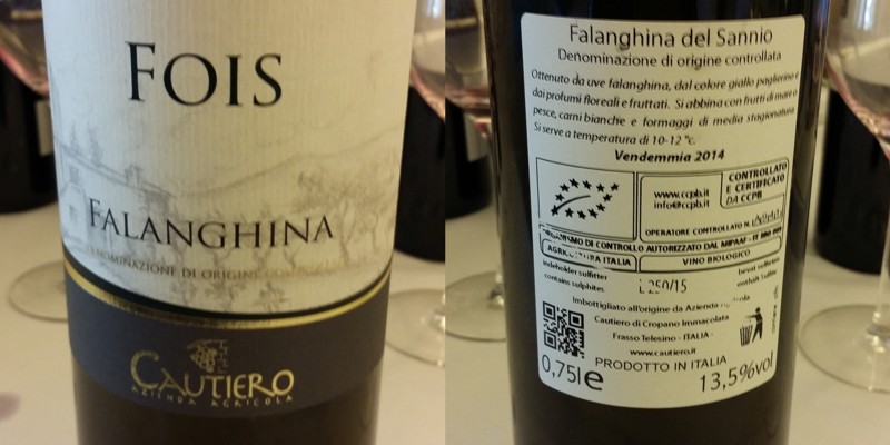 Cautiero - Falanghina '14