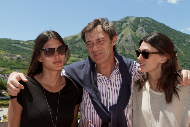 Andrea D'Ambra con le figlie Marina e Sara - foto: Andrea Rigione