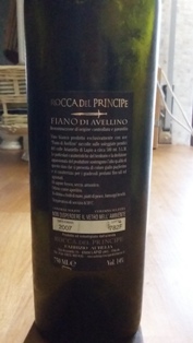 Rocca del Principe - Fiano '07 (retro)