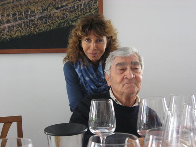 Bruno Giacosa con la figlia Bruna