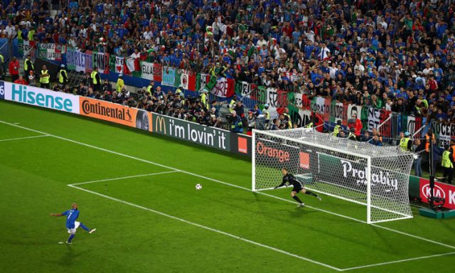 during the UEFA EURO 2016 quarter final match between Germany and Italy at Stade Matmut Atlantique on July 2, 2016 in Bordeaux, France.