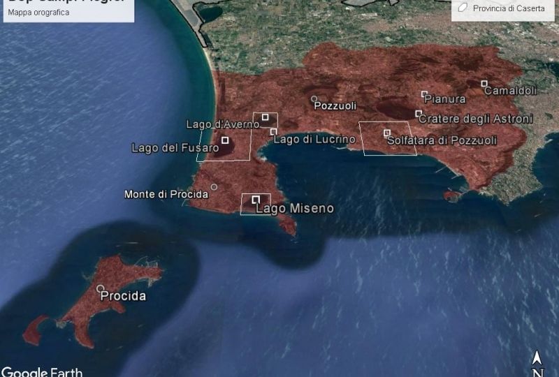 048. mappa Dop Campi Flegrei - orografica